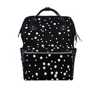 WowPrint Diaper Tote Bag Cute Polka Dot Geometric Nappy Bag Large Capacity Organiser Multifunction Travel Backpack for Baby Care