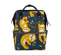 WowPrint Diaper Tote Bag Cute Sloth Nappy Bag Large Capacity Organiser Multifunction Travel Backpack for Baby Care