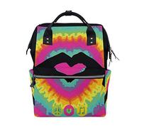WowPrint Diaper Tote Bag Rainbow Love is Love Nappy Bag Large Capacity Organiser Multifunction Travel Backpack for Baby Care