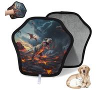 WowPrint Dinosaur T-rex Pet Hair Removal Glove for Cat Dog Reusable Electrostatic Pet Hair Gloves Brush Tool for Couch Clothing Carpet Furniture Car Seat 1 Pack