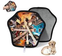 WowPrint Electric Guitar Lightnings Pet Hair Removal Glove for Cat Dog Guitar Reusable Electrostatic Pet Hair Gloves Brush Tool for Couch Clothing Carpet Furniture Car Seat 1 Pack