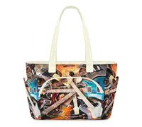 WowPrint Electric Guitar Lightnings Tote Bag for Women Guitar Handbag Lightweight Quilted Puffer Tote Bags Large Zip Briefcase Shoulder Bag for Travel Work Gym
