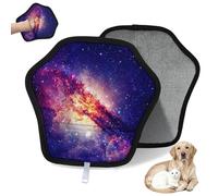 WowPrint Galaxy Space Planets Pet Hair Removal Glove for Cat Dog Galaxy Stars Reusable Electrostatic Pet Hair Gloves Brush Tool for Couch Clothing Carpet Furniture Car Seat 1 Pack