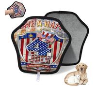WowPrint Happy Usa 4th July Pet Hair Removal Glove for Cat Dog USA Flag Reusable Electrostatic Pet Hair Gloves Brush Tool for Couch Clothing Carpet Furniture Car Seat 1 Pack