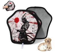 WowPrint Japan Red Sun Warrior Pet Hair Removal Glove for Cat Dog Japan Reusable Electrostatic Pet Hair Gloves Brush Tool for Couch Clothing Carpet Furniture Car Seat 1 Pack