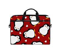 WowPrint Laptop Sleeve, Cute Penguin Laptop Case Shoulder Strap with Handle Portable Notebook Computer Bag for 13 13.3 14 15 inch