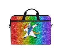 WowPrint Laptop Sleeve, Funny Unicorn Laptop Case Shoulder Strap with Handle Portable Notebook Computer Bag for 13 13.3 14 15 inch