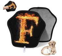 WowPrint Letter Fire F Pet Hair Removal Glove for Cat Dog Letters Reusable Electrostatic Pet Hair Gloves Brush Tool for Couch Clothing Carpet Furniture Car Seat 1 Pack
