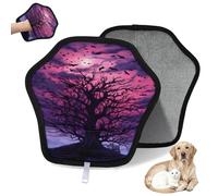 WowPrint Magic Forest Tree Pet Hair Removal Glove for Cat Dog Reusable Electrostatic Pet Hair Gloves Brush Tool for Couch Clothing Carpet Furniture Car Seat 2 Pack