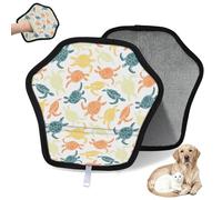 WowPrint Oceans Turtle Pet Hair Removal Glove for Cat Dog Colorful Sea Turtle Reusable Electrostatic Pet Hair Gloves Brush Tool for Couch Clothing Carpet Furniture Car Seat 2 Pack