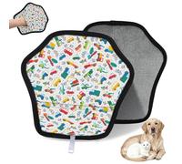 WowPrint Planes Trucks Cartoon Pet Hair Removal Glove for Cat Dog Trains Cartoon Reusable Electrostatic Pet Hair Gloves Brush Tool for Couch Clothing Carpet Furniture Car Seat 2 Pack