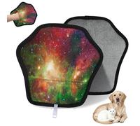 WowPrint Stars In Deep Nebula Space Pet Hair Removal Glove for Cat Dog Nebula Reusable Electrostatic Pet Hair Gloves Brush Tool for Couch Clothing Carpet Furniture Car Seat 2 Pack