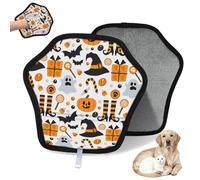 WowPrint Thanksgiving Happy Holidays Theme Pet Hair Removal Glove for Cat Dog Reusable Electrostatic Pet Hair Gloves Brush Tool for Couch Clothing Carpet Furniture Car Seat 1 Pack