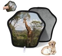 WowPrint Wild Giraffe Pet Hair Removal Glove for Cat Dog Animals Giraffe Reusable Electrostatic Pet Hair Gloves Brush Tool for Couch Clothing Carpet Furniture Car Seat 1 Pack
