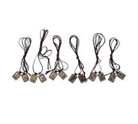 Wowser Sacred Heart Our Lady of Mt. Carmel Sepia Moulded Scapular, Religious Devotional, 14.5 Inch Cord, 6 Pack, 0.5 Inch Panels