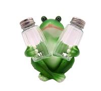 Wowser Salt and Pepper Set, Resin Frog Figurine, Nautical Decor, Includes Shakers