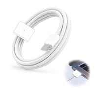 Wowsofty 140W USB C to Mag Safe 3 Charging Cable 2M for Mac Book Pro M4 M3 M2 M1 14 16 and Air M4 M3 M2 13 15 Fast Charge Braided Magnetic Cable with LED Indicator Durable Charger Cord