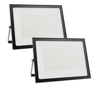 wowspeed 150W Led Floodlight Outdoor 2 Packs, IP66 Waterproof 15000lm Security Light, 220V Cold White 6500K Wall Light Work Lighting, Outside LED Lights for Garage, Garden, Backyard, Hallway