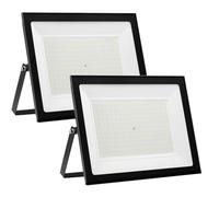 wowspeed 200W Led Floodlight Outdoor 2 Packs, IP66 Waterproof 20000lm Security Light, 220V Cold White 6500K Wall Light Work Lighting, Outside LED Lights for Garage, Garden, Backyard, Hallway