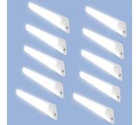 wowspeed 4FT LED Batten Light 10PCS, 40W Linkable Tube Lights, IP54 Waterproof 4000LM 6500K Daylight Plug in Office Ceiling Light Strip, LED Fluorescent Lights for Garage, Kitchen, Workshop(115cm)