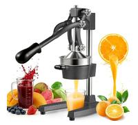 wowspeed Citrus Juicer Professional Lemon Squeezer, Commercial Grade Orange Juice Squeezer, Lime Squeezer Hand Press Manual Fruit Juicer, Heavy Duty Fruit Press for Pomegranate, Watermelon, Black