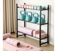 wowspeed Dumbbell Rack, Heavy Duty Steel Weight Dumb-bells Stand, A-Frame/H-Frame Portable Design Storage Organizer, Compact Space Saving Kettlebell Holder for Home Gym Fitness (H-frame 3 Tier)