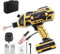 wowspeed Portable Electric Welder 220V, 20-120A Welding Machine with IGBT Inverter 6-Step Current Adjustment, Welding Gun for 3/32"-1/8" Rods and DIY, 1.3m Welding Ground Cable with Clamp, 1.2m Cord