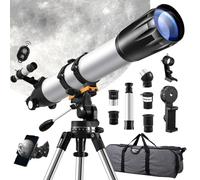 wowspeed Telescopes for Adults Astronomy, 90mm Aperture 900mm Refractor with Remote Control, Astronomical Telescope with 3 Eyepiece, 1*3X Barlow Lens, Phone Mount, AZ Mount, Moon Filter, Carrying Bag