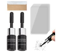 Wowstic 2PCS Windscreen Repair Kit - Windshield Chip Repair Kit Glasses Repair Kit Nano - Windshield Crack Repair Liquid Automotive - Windscreen Repair Kit