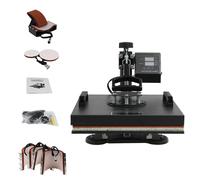 wowsubli 8 in 1 Heat Press Machine,Digital Control Multifunctional Sublimation Printing 38x38cm for T-Shirt Mug Hat Plate