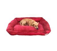 wowsubli Dog Cat Bed Soft, Pet Bed, Warm and Soft Pet with Non-Slip Bottom and Washable multi-size Calming Dog Bed for Labrador, German Shepherd, Golden Retriever Teddy,etc (Vine Red, XL)