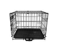 Wowsubli Dog Crate 18 inch, Extra Small Puppy Crate Carrier with Black Metal Folding Door Tray, Dog Cage Training Kennel Small Animal Transport