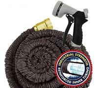 wowsubli Garden Hose 25FT / 50FT / 75FT/ 100FT/ 125FT / 150FT / 200FT, Expanding Garden Water Hose Pipe, Flexible Expanding Hose (Black,100FT)