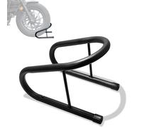 WOWTK 6.5" Removable Dirt Bike Wheel Chock w/Mount Kit,6 1/2 in. wide Motorcycle Trailer Locking Wheel Chock Tire Holder,Black