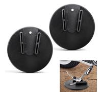 WOWTK Pair Motorcycle Accessories Universal Kickstand Plate-Jiffy Stand Kickstand Pad/Coaster for all motorcycles w/side stand,for Harley Davidson/Kawasaki/Honda/Triumph/Suzuki/BMW(2-PACK)