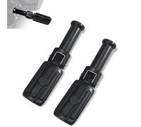 WOWTK Passenger Footpegs with support mounting Kit for Harley Softail 2018-2025 Deluxe Fat Boy Heritage Sport Glide Softail Slim Street Bob Breakout models,Gloss Black