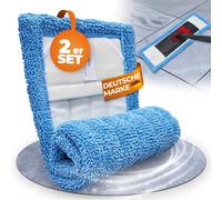 Wowtowelz Mop Cover Floor Mop Cover Tiles and Stone Floors (Intense Plus, 40 cm, Pack of 2)
