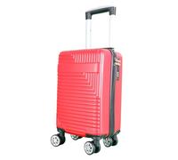 wowtravel Underseat Cabin Bag 2025 | Ryanair Wizz Air Approved Hard Shell Suitcase 40x20x25cm | Lightweight Trolley Luggage | Fits Under Seat | Spinner Wheels Red