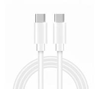 wowtravel USB C to USB C Cable 1M/2M - Super Fast Charging & Data Sync Lead 60W PD Compatible - Durable Flexible TPE Type-C Cable for Samsung, Pixel, iPad, MacBook & More - White (2M)
