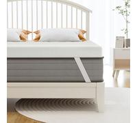 wowttrelax Gel Memory Foam Mattress Topper Double Bed, 3in Dual-Layer Extra Thick, Flexible Ventilated Design With Washable & Removable Knitting Cover, Back Pain Support (135x190x7cm)