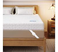 wowttrelax Memory Foam Mattress Topper Kingsize Bed, 4 Inch Thick Orthopedic Cooling King size Mattress Toppers for Back Pain Relief, Washable Cover with Elastic Straps, 150X200