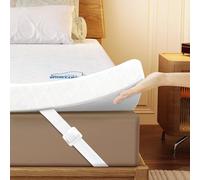 wowttrelax Memory Foam Mattress Topper Kingsize Bed, 7cm Thick Orthopedic Cooling King size Mattress Toppers for Back Pain Relief, Washable Cover with Elastic Straps, 150X200