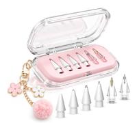 Wowwat 6 Pack Replacement Tips for Apple Pencil Pro 2nd 1st USB-C (Pink)