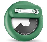 Wowwat Compatible with Apple Air Tags Holder for Kids, 1 Pack Hidden Case with Safety Pin, Anti-Lost for Kids, Baby, Elderly, Luggage, Shoe, Clothes,Backpack -Dark Green
