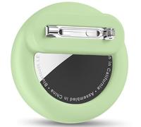 Wowwat Compatible with Apple Air Tags Holder for Kids, 1 Pack Hidden Case with Safety Pin, Anti-Lost for Kids, Baby, Elderly, Luggage, Shoe, Clothes,Backpack -Light Green