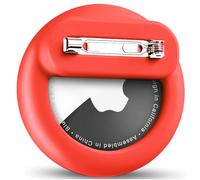 Wowwat Compatible with Apple Air Tags Holder for Kids, 1 Pack Hidden Case with Safety Pin, Anti-Lost for Kids, Baby, Elderly, Luggage, Shoe, Clothes,Backpack -Red