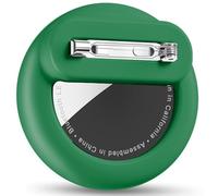 Wowwat Compatible with Apple Air Tags Holder for Kids, 1 Pack Hidden Case with Safety Pin, Anti-Lost for Kids, Baby, Elderly, Luggage, Shoe, Clothes,Backpack -Dark Green