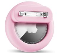 Wowwat Compatible with Apple Air Tags Holder for Kids, 1 Pack Hidden Case with Safety Pin, Anti-Lost for Kids, Baby, Elderly, Luggage, Shoe, Clothes,Backpack -Pink