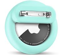 Wowwat Compatible with Apple Air Tags Holder for Kids, 1 Pack Hidden Case with Safety Pin, Anti-Lost for Kids, Baby, Elderly, Luggage, Shoe, Clothes,Backpack -Mint Green