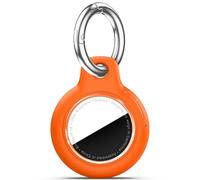 Wowwat for Apple AirTag 2nd & 1st Gen, Waterproof Case for AirTag Holder Keychain,GPS Tracker Cover for Dog,Car Key,Luggage-C6-Orange